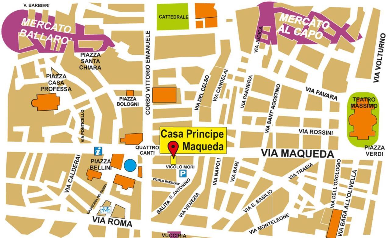 Casa Principe Maqueda Apartment ปาแลร์โม ภายนอก รูปภาพ